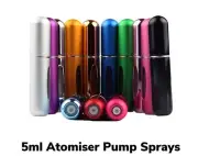 Perfume Atomiser Bottle Aftershave Atomizer 5ml Pump Travel Refillable Spray