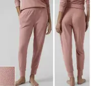 Athleta Wind Down Sleep Joggers Pajama Lounge Pants Waffle Pink Womens 3X NWT