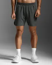 Aero 7 Inch Shorts, 2XU, S, Jupiter/Black Reflective, Male