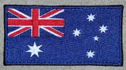 FLAG PATCH AUSTRALIAN NATIONAL FLAG - HOOK & LOOP BACKED LARGE NEW MADE