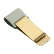 Pen Loop for Notebook, Brass Clip Pen Holder, Matte Grass Green