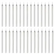 30pcs 0.4mm Diamond Hole Saw Cylindrical Grinding Drill Bits with 2.35mm Shank
