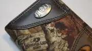 ZEP PRO Texas Christian University TCU MOSSY OAK CAMO Trifold leather & nylon
