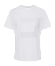 Elisabetta Franchi Macro Logo Voile Jersey T-Shirt IT40,IT44,IT42,IT38,IT46 chalk color