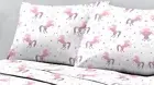 Sanders Printed Microfiber 4 Pc. Sheet Set, Full - Purple Unicorn