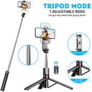 360° Extendable Selfie Stick Tripod with Fill Light,Wireless,Remote,Tripod Stand