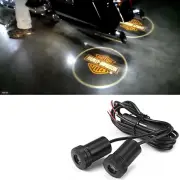 2 X 5Th Gen Motorcycle Shadow Laser Projector Logo LED Light for Harley Davidson