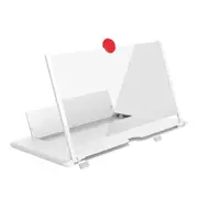 Mobile Phone Screen Magnifier 3D HD Creative Mobile Phone Screen Magnifier Desktop Stand WHITE COLOR