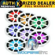 MEMPHIS MXA69L 6"X9" MARINE COAXIAL BOAT ALUMINUM TWEETERS SPEAKERS LED LIGHTS