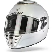 Spartan RS Blank White Silver Glossy W01 Full Face Helmet