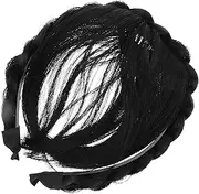 Ipetboom Front Hair Bang Wig Headband Synthetic Hair Fringe Extensions for Women Comfortable Heat Resistant for Fashionable Looks and Special Occasions