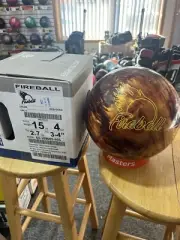 Ebonite Fireball Purple/Gold Bowling Ball HK,22
