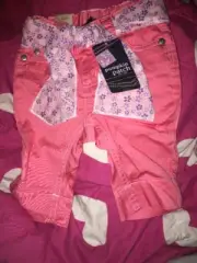Pumpkin Patch Summer Carnival 3/4 Stretch Canvas Capris Sz 12-18m Bnwt (acc270