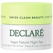 Declaré Vegan Nature Night Spa Revitalizing Cream and Mask (sensitive skin) - Revitalizing night cream and mask for the skin - 50 ml