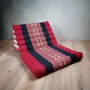 Jumbo 1-Fold Thai Triangle Pillow Mat Red