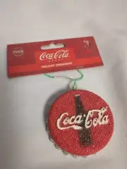 Vintage Coca Cola Coke 2003 Bottle Cap Ornament, Christmas Tree Holiday