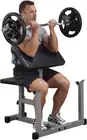 Powerline Preacher Home Gym Curl Bench PPB32X, Multicolour, Alloy Steel