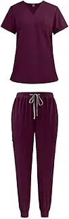 [Frediuo] Female Scrub Set for Men Work Clothing for Cosmetology Beauty Salon Pet Groomer