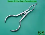 2 Brewer Rubber Dam Clamp Forceps Dental Instruments