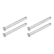 Clevis Pins 6mmx60mm 4Pcs Single Hole Flat Head 304 Stainless Steel Fastener Pin