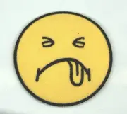 Angry Face Patch iron /sew on 3 inches ( 1 )