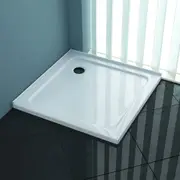 ELEGANT Square Durable Acrylic Fiberglass Shower Base Tile Over Shower Tray 865x865mm