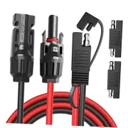 Solar Panel Connectors to SAE Adapter Cable 10AWG Solar to SAE PV Extension