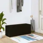 Wall Mount Shoe Rack Cabinet Shoes Shelf Storage Chest Hallway Organiser Black