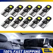 10 Pcs T10 168 LED W2W 2SMD Car Wedge Tail Parking Plate Light Bulb 12V AUXITO (for: Smart)