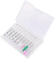 WRITWAA Tungsten Steel Nail Grinding Head Set Pcs Manicure Drill Bits Nail Drill Tool for Home Use Gel Acrylic