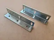 Heavy Duty angle bracket Steel zinc plated Size .100x5 3/4x1 3/8x1 1/8 2 PACK
