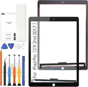 Touch Screen for iPad Pro 12.9 2017 2nd,Digitizer Touchscreen Replacement Glass Panel Repair Parts for iPad A1671 A1670(Not LCD) (Black)