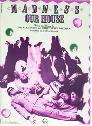 MADNESS "OUR HOUSE" SHEET MUSIC-PIANO/VOCAL/GUITAR/CHORDS-1982-RARE-NEW ON SALE!