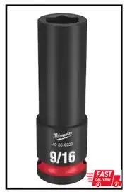 SHOCKWAVE 1/2 In. Drive 9/16 In. Deep 6 Point Impact Socket (1-Pack)