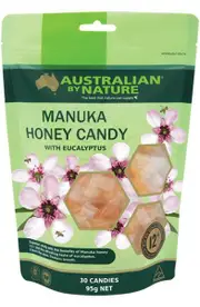 Australian By Nature Manuka Honey Candy With Eucalyptus | 30pk