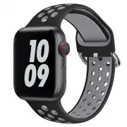 Apple Watch IWatch Band Silicone Strap-Black & Grey
