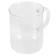 Beaker Mug Borosilicate Glass Cup With Handle And Measuring Scale For Coffee