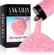 Holographic Chunky Glitter, 190G/6.7Oz Chunky and Fine Mixed Craft Glitter, Bulk