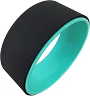 [zolyet] Yoga Wheel Dharma Yoga Pose Wheel 12.5x5In Yoga Circle Ring Roller Yoga Back Stretcher Accessory Black