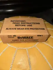 New Rare Vintage Dewalt CAT. NO. 30020 Saber Saw Type 1 Attachment Hard To Find!