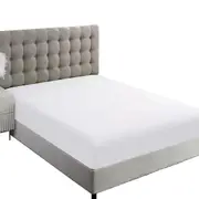 Egyptian Cotton Deep Fitted Sheet S/KS/D/Q/K/SK Size Bed White