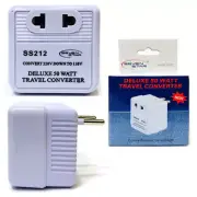 Travel Converter Step Down 50 Watt Voltage Charger Plug Adapter New 220V To 110V