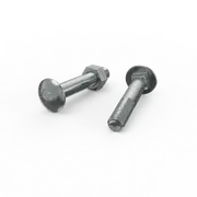 ZENITH M10 x 65mm Zinc Plated Cup Head Bolt and Nut