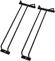 2 Pack 14" Under Cabinet Wine Glass Rack Holder Stainless Steel Stemware Rack
