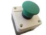 PRESS TO EXIT/PUSH TO OPEN MOMENTARY PUSHBUTTON WITH CONTROL BOX XB2-EC31