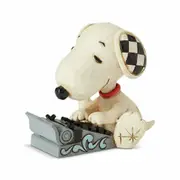 Peanuts by Jim Shore Typing Snoopy World Famous Author