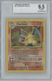 Charizard Base Set Pokemon HOLO BGS 6.5 Possible REGRADE CGC Or PSA 7-8