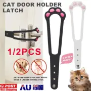 Adjustable Cat Door Holder Latch Keep Dogs Out Easy Install 2-Pack AU