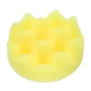 Buffing Sponge Pads 3" Polishing Wheel Waffle Finishing Grip Pad, Yellow