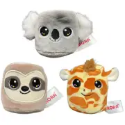 Aurora World Plush - Jungle Mallows SET OF 3 (Giraffe, Sloth & Koala) (2.5 inch)